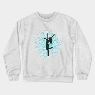 Pole Dancer in Splash Crewneck Sweatshirt